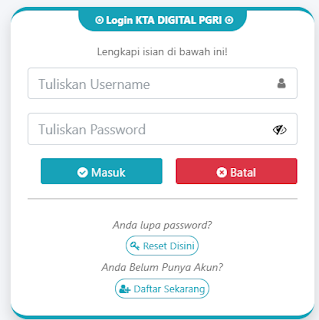 Register PGRI Banjarnegara - Persatuan Guru Republik Indonesia Cabang Banjarnegara